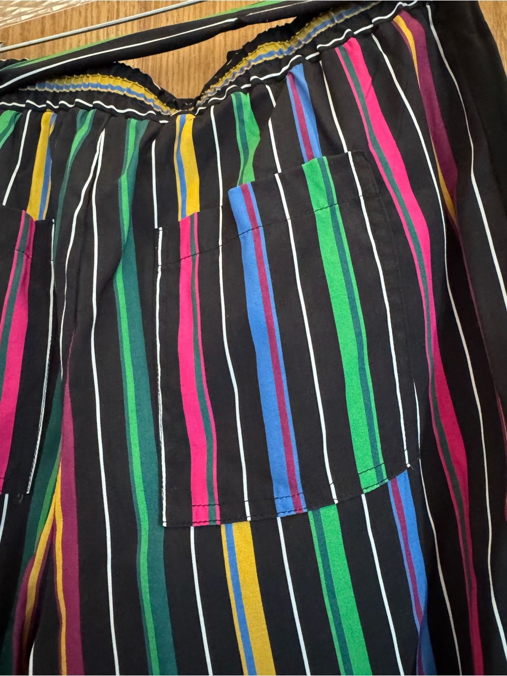 NWT Per Se by Carlisle Multicolor Vertical Stripe Wide Leg Pants - Picture 7 of 9